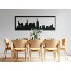 Panoramabild New York (Bildabmessungen 20,5 x 62 cm, Bildfarbe Grau)