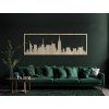Panoramabild New York (Bildabmessungen 20,5 x 62 cm, Bildfarbe Grau)