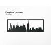 Panoramabild New York (Bildabmessungen 20,5 x 62 cm, Bildfarbe Grau)