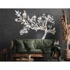 Holzbaum mit Fotorahmen (Bildabmessungen 58 x 77 cm, Bildfarbe Grau)