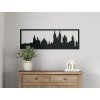 Panoramabild Prag (Bildabmessungen 20,5 x 62 cm, Bildfarbe Grau)