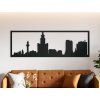 Panoramabild Warschau (Bildabmessungen 20,5 x 62 cm, Bildfarbe Grau)