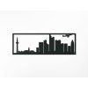 Panoramabild Frankfurt (Bildabmessungen 20,5 x 62 cm, Bildfarbe Grau)