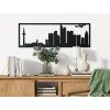 Panoramabild Frankfurt (Bildabmessungen 20,5 x 62 cm, Bildfarbe Grau)