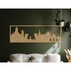 Panoramabild Madrid (Bildabmessungen 20,5 x 62 cm, Bildfarbe Grau)