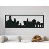 Panoramabild Madrid (Bildabmessungen 20,5 x 62 cm, Bildfarbe Grau)