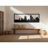Panoramabild Barcelona (Bildabmessungen 20,5 x 62 cm, Bildfarbe Grau)