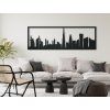 Panoramabild Dubai (Bildabmessungen 20,5 x 62 cm, Bildfarbe Grau)