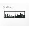 Panoramabild Dubai (Bildabmessungen 20,5 x 62 cm, Bildfarbe Grau)