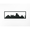 Panoramabild Delhi (Bildabmessungen 20,5 x 62 cm, Bildfarbe Grau)