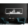 Panoramabild Kuala Lumpur (Bildabmessungen 20,5 x 62 cm, Bildfarbe Grau)