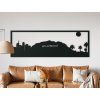 Panoramabild Los Angeles (Bildabmessungen 20,5 x 62 cm, Bildfarbe Grau)