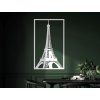 Bild Eiffelturm (Bildabmessungen 45,5 x 27,5 cm, Bildfarbe Grau)