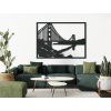 Bild der Golden Gate Bridge in San Francisco (Bildabmessungen 33,5 x 45,5 cm, Bildfarbe Grau)