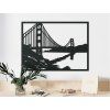 Bild der Golden Gate Bridge in San Francisco (Bildabmessungen 33,5 x 45,5 cm, Bildfarbe Grau)
