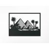 Bild der Pyramiden von Gizeh (Bildabmessungen 33,5 x 45,5 cm, Bildfarbe Grau)