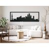 Panoramabild Shanghai (Bildabmessungen 20,5 x 62 cm, Bildfarbe Grau)