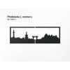 Panoramabild Kyoto (Bildabmessungen 20,5 x 62 cm, Bildfarbe Grau)