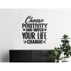 Holzaufschrift für die Wand Choose positivity