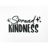 Holzsticker Spread kindness (Bildabmessungen 20,5 x 42,5 cm, Bildfarbe Grau)