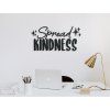 Holzsticker Spread kindness (Bildabmessungen 20,5 x 42,5 cm, Bildfarbe Grau)