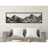Breites minimalistisches Bild BERGE (Bildabmessungen 17,5 x 62 cm, Bildfarbe Grau)