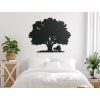 Wandbild BAUM MIT LIEBENDEN (Bildabmessungen 31,5 x 38,5 cm, Bildfarbe Grau)