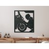 55458 holzbild motorradfahrer und seine leidenschaft