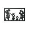 Wandbild MOTORRADFAMILIE (Bildabmessungen 28,5 x 45 cm, Bildfarbe Grau)