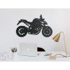 Wandsticker SPORTMOTORRAD (Bildabmessungen 25,5 x 40,5 cm, Bildfarbe Grau)