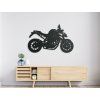 Wandsticker SPORTMOTORRAD (Bildabmessungen 25,5 x 40,5 cm, Bildfarbe Grau)