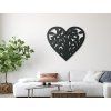 Wandsticker LEBENSBAUM LIEBE (Bildabmessungen 20 x 18,5 cm, Bildfarbe Grau)