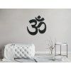 Om-Symbol (Bildabmessungen 33,5 x 32,5 cm, Bildfarbe Grau)