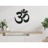 Om-Symbol (Bildabmessungen 33,5 x 32,5 cm, Bildfarbe Grau)