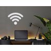 Wandsticker WLAN (Bildabmessungen 25,5 x 32,5 cm, Bildfarbe Grau)