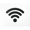 Wandsticker WLAN (Bildabmessungen 25,5 x 32,5 cm, Bildfarbe Grau)