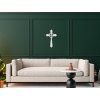 Wandkreuz (Bildabmessungen 65 x 40,5 cm, Bildfarbe Grau)