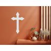 Sticker GOTISCHES KREUZ (Bildabmessungen 65 x 40,5 cm, Bildfarbe Grau)