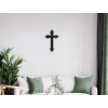 Sticker GOTISCHES KREUZ (Bildabmessungen 65 x 40,5 cm, Bildfarbe Grau)