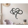 3D-Wandsticker UNENDLICHE LIEBE (Bildabmessungen 89 x 104 cm, Bildfarbe Grau)