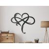 3D-Wandsticker UNENDLICHE LIEBE (Bildabmessungen 89 x 104 cm, Bildfarbe Grau)