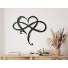 3D-Wandsticker UNENDLICHE LIEBE (Bildabmessungen 89 x 104 cm, Bildfarbe Grau)