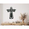 Sticker MODERNES WANDKREUZ (Bildabmessungen 22,5 x 19 cm, Bildfarbe Grau)