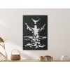 Holzbild JESUS UND TAUBE (Bildabmessungen 32 x 45,5 cm, Bildfarbe Grau)