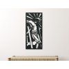 Wandbild JESUS AM KREUZ (Bildabmessungen 65 x 29,5 cm, Bildfarbe Grau)