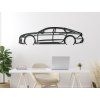 Holzbild Audi RS7 (Bildabmessungen 16,5 x 60 cm, Bildfarbe Grau)