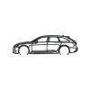 Wandbild Audi RS6 (Bildabmessungen 18 x 60 cm, Bildfarbe Grau)