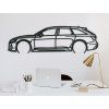 Wandbild Audi RS6 (Bildabmessungen 18 x 60 cm, Bildfarbe Grau)