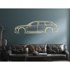 Wandbild Audi RS6 (Bildabmessungen 18 x 60 cm, Bildfarbe Grau)
