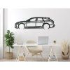 Wandbild Audi RS6 (Bildabmessungen 18 x 60 cm, Bildfarbe Grau)
